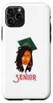Coque pour iPhone 11 Pro Graduation senior Melanine Black Women Girl Magic Graduate 21