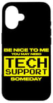 Coque pour iPhone 16 Funny Tech Support It Programmateur informatique professionnel