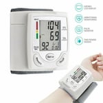 Digital Wrist Blood Pressure Monitor Bp Measure Heart Beat Rate Pulse Machine Uk