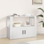 Design In - Buffet,Meuble de Rangement,Bahut pour Salon, Salle à Manger, Cuisine Blanc 80x30x60 cm Bois d'ingénierie CFW979649