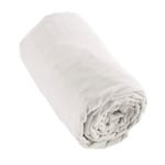 Drap housse 180x200 +30 cm Flanelle de Coton Candice Neige