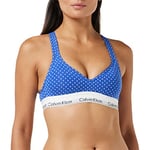 Calvin Klein Women's Bralette Bra, Pure Dot_Minnow Heather, XS