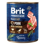 Våt mat Brit Premium by nature Gris 800 g