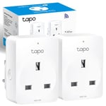 Tapo Smart Plug Wi-Fi Outlet, Works with Amazon Alexa & Google Home, Wireless Smart Socket, Device Sharing, Without Energy Monitoring, Alexa Plug, No Hub Required,Tapo P100(2-pack), packaging may vary