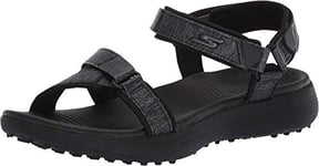 Skechers Womens 600 Spikeless Golf Sandals Shoe, Black, 6UK