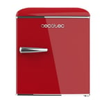 Cecotec Mini Frigo Rétro de 45 L Bolero CoolMarket TT Origin 45 Rouge. Mini réfrigérateur avec ICEBOX, LED intérieur, Poignée chromée, Ouvre-bouteilles, Style Vintage en Rouge.