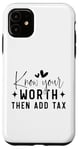 iPhone 11 Inspirational Motivational Quotes Know Your Worth Case