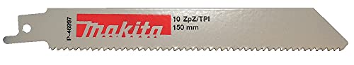 MAKITA P-46997 - BLister de 5 sierras de sable bim para acero e inox de 2.5 a 3.5 mm largo 130mm 10 dpp tipo b