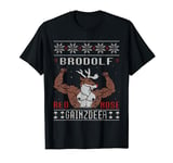 Brodolf The Red Nose Gainzdeer Gym Ugly Christmas T-Shirt