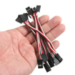 4X(10Pcs 10cm  Extension Lead Wire Cable MALE TO MALE W4M7)6637