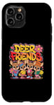 Coque pour iPhone 11 Pro Design Deer Friends Kids – Animaux adorables