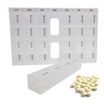 Weekly Pill Box Daily Organiser Medicine Tablet Storage Dispenser 7 Day Week