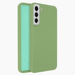 Case for Samsung Galaxy S22 Plus Silicone Semi-Rigid Soft-touch Finish green