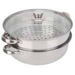 Steamer Pot Safe And Non-toxic Steel Steamer Pot Steamer Cookware Glass Vented