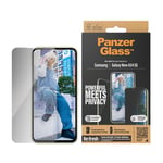 Samsung Galaxy A55 (5G) PanzerGlass Ultra Wide Fit Re:fresh Skjermbeskyttelse m. EasyAligner - Privacy - Platinum Strength - Gjennomsiktig / Svacart Kant