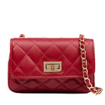 FIRENZE ARTEGIANI. Amaro Women's Shoulder Bag Genuine Leather Sauvage Padded 20 x 9 x 13 cm Colour: Maroon, burgundy, Utility