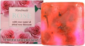 ROSE Natural Handmade Soap Bars for All Skin Types, Rose Water, Coconut Oil, Ros