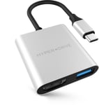 HyperDrive 3-in-1 USB-C Hub 4K HDMI - Sølv