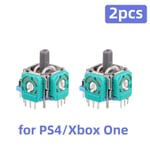 2 kpl korvaava 3D-analoginen joystick PS5/PS4/Switch Pro/Xbox One/Series Controller ThumbStick korjausosien lisävaruste