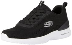 Skechers Homme air Dynamight Paterno Baskets, Tricot synthétique Noir, 47.5 EU