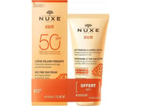 Set Nuxe: Sun Melting, Sunscreen Cream, For Face, Spf 50, 50 Ml + Sun, Sun Protection, After-Sun Lotion, 50 Ml