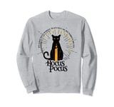 Disney Hocus Pocus Binx with Black Flame Candle Full Moon Sweatshirt