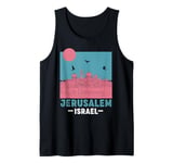 Jerusalem Israel Skyline Jewish Israeli Souvenir Women Men Tank Top