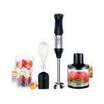 hand blender MQ 5235WH hand blender - MultiQuick 5 Vario hand blender med rostfri blenderbas, 1000 watt, inkl. 3-delat tillbehörset