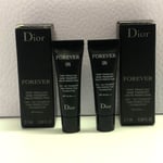 2x Authentic New formula Dior Forever Skin Matte 24H Foundation 2.7ml 0N