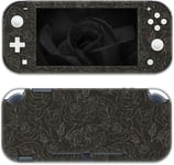 Skin Rose Switch | Autocollant Pastel En Vinyle | Motif Floral Mignon Compatible Avec Nintendo Switch (Switch Lite, Noir)