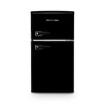 Montpellier MAB2035EK 70/30 Black Undercounter Retro Fridge Freezer