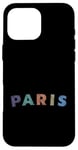 Coque pour iPhone 16 Pro Max France Capitale Hachure Lettre Paris