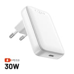 Fixed Laddare Slim GaN 30W 1xUSB-C