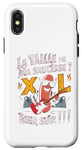 Coque pour iPhone X/XS Taille Ma Saucisse XXL Cadeau Barbecue Beauf Humour Viande