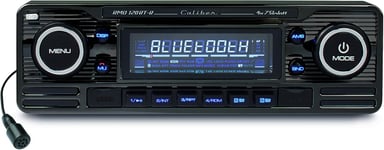 Autoradio Bluetooth Cd - Autoradio Voiture Usb - Auto Radio Fm - Autoradio 1 Din - Radio Vintage Design - Noir