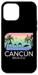 Coque pour iPhone 12 Pro Max Cancun Mexico - Vacances d'été rétro mexicaines