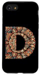 Coque pour iPhone SE (2020) / 7 / 8 Lettre initiale de l'alphabet D dans le style mandala