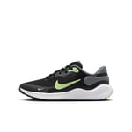 Nike Men's Revolution 7 Sneaker, Black Barely Volt Smoke Grey White, 2.5 UK