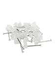 Nordic Quality Cable clips 2x4mm Neutral 25 pcs.