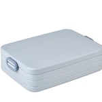 Mepal Lunch Box Large - Lunch Box to Go - for 4 Sandwiches or 8 Slices of Bread - Snack & Lunch - Lunch Box Adults - Nordic Blue