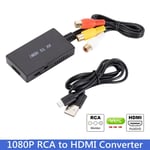 Adapter Support 1080P PAL/NTSC RCA to HDMI Converter For PS1 PS2 PS3 STB Xbox