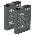 2x Battery for Nikon Keymission 360 170 700mAh