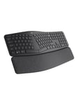 Logitech ERGO K860 Split Keyboard for Business - keyboard - QWERTZ - Swiss - graphite - Tastatur - Schweizisk - Sort