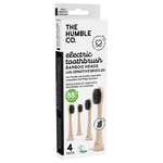 The Humble Co. Bambuborsthuvud Sensitive Charcoal till Philips Sonicare, 4-pack