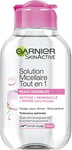 Garnier - SkinActive - Solution Micellaire Tout en Un - Tous Types de Peaux Même Sensibles - Format Voyage - 100 ml