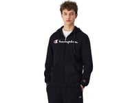 Champion Bluza Męska Champion Full Zip Hoodie Czarna 220255 Kk001 Xl