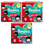 Pampers Baby Dry Nappy Pants Dc Super Heroe Size 4, 90 Nappies, Limited Edition