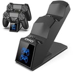 OIVO PS4 Controller Charger, 1.8H Fast PS4 Charging Dock for Sony Playstation 4 Controllers, Playstation 4 Controller Charger for Playstation4 / PS4 / PS4 Slim / PS4 Pro Controller