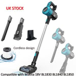 Handheld Cordless Vacuum Cleaner compatible with Makita 18V battery