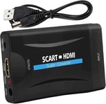 Scart vers Hdmi Convertisseur Péritel vers HDMI Adaptateur Péritel vers HDMI Scart to Hdmi Audio Vidéo Support HD 720p/1080p pour Proiettore Monitor HDTV STB VHS Xbox PS3 Sky Blu-ray Dvd Wii TV VCR